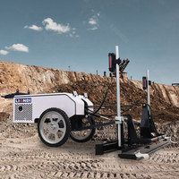 Machine de nivellement de béton automatique pour autoroutes et chaussées Robot à chape laser pour la construction de routes