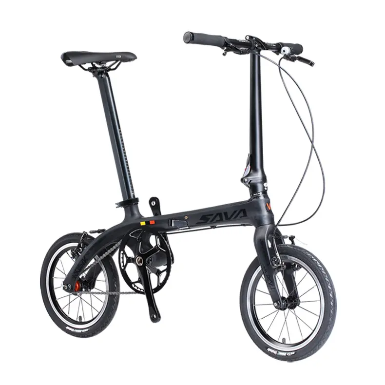 SAVA Z1 20 inch Folding bicycle Carbon fiber frame Mini city Carbon Light weight Foldable bike 9 Gears/Speeds Folding bicycle