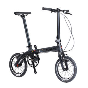 Vélo pliable SAVA Z1 20 pouces, cadre en fibre de carbone, mini vélo de ville en carbone léger, vélo pliable à 9 vitesses - Product Image 1