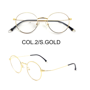 2025 phong cách cổ điển Vòng thép không gỉ Kính mắt khung với thời trang in quang kim loại chống ánh <span class=keywords><strong>s</strong></span>áng màu xanh Chặn kính - Product Image 2