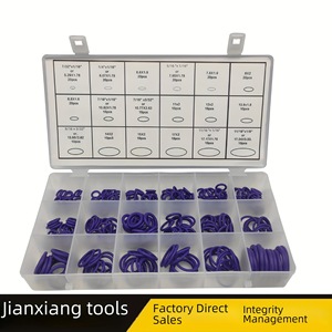 Surtido de Juntas Tóricas Púrpuras de 270 Piezas, Anillos de Sellado de Caucho de Nitrilo, Resistentes a Altas Temperaturas, Kit de Reparación de Juntas de Eje - Product Image 5