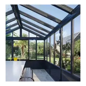 アルミ屋根ガラス天窓トップオープンアルミ天窓二重ガラスモジュラーサンルーム防水サンルーム