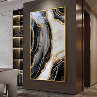 Affiche murale abstraite de luxe encadrée, art mural pour salon, hôtel, bureau, porche, décoration, peinture en porcelaine cristalline imprimée en 3D HD