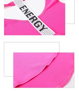Pull-over sans manches pour femme en <span class=keywords><strong>T</strong></span> avec logo personnalisé couverture de sport en maille à séchage rapide pour gym et course à pied - Product Image 4