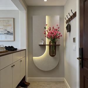 Peinture murale décorative 3D en relief personnalisée, calligraphie peinte à la main, peinture décorative pour porche, peinture en pierre de grès, peinture LED pour la décoration de la maison - Product Image 4