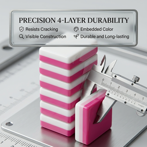 Mahjong de luxe américain de Noël, ensemble en acrylique personnalisé à 4 couches, écologique, portable, durable, pour le divertissement, commande minimum 1, rose - Product Image 4