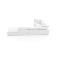 Modernes Luxuriöses Weißes Daunen-Feder Modulares Cloud-Sofa 6-Sitzer U-Form Sofagarnituren Couches Cloud-Ecksofa für Wohnzimmer