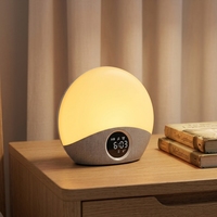 Altavoz Portátil para Exteriores con Función de Reloj LED RGB, Subwoofer, Mini Caja de Altavoz con Control de Botones, Compatible con Tarjeta de Memoria, para Fiestas