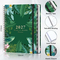 Agendas 2027 A5 Floral Coil Planner Diary English Notebook Aesthetic for Women