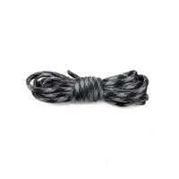 Terrazoom DL-012 Corde Paracord Tressée Multifonctionnelle en Nylon 4mm, 550 lb, 3m, pour Tentes et Cordes de Tension, DIY, Extérieur, Robuste, Sept Brins