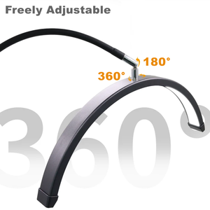 Lampe de sol demi-<span class=keywords><strong>lune</strong></span> LED E27 européenne personnalisable pour salon et bureau, support d'éclairage pour extensions de cils, télécommande, 3600LM, 90 CRI - Product Image 5