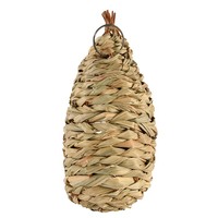 Esschert Design 2 Tailles Décoration de Jardin Extérieur Suspension Herbe Naturelle Rotin Tissé Maison Colibri