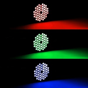 ไฟพาร์ LED/RGB DMX512 แบบบาง 54*1W  ควบคุมด้วยเสียง สำหรับงานแสดงบนเวที สวนสนุก ดีเจ และการเต้นรำ - Product Image 1