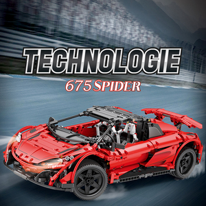 675LT 1/10 Scale High-Speed <strong>Electric</strong> Sport <strong>Racing</strong> <strong>Car</strong> Building Blocks <strong>Set</strong> with Auto Return Feature-DIY Construction Toy - Product Image 2