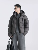 Blouson Bomber Unisexe Personnalisé Écologique Hiver Imperméable Coupe-Vent Streetwear Réversible Épais Rembourré Façon Satin Vente en Gros