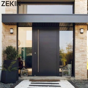 Portes en aluminium à battants, en alliage d'aluminium personnalisé certifié AS2047, avec revêtement en poudre et verre trempé - Product Image 1