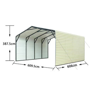 <span class=keywords><strong>Abri</strong></span> d'auto moderne en acier <span class=keywords><strong>de</strong></span> première qualité Nouveau design <span class=keywords><strong>Garage</strong></span> métallique portable pour le stationnement des voitures <span class=keywords><strong>Bois</strong></span> traité sous pression pour l'extérieur - Product Image 4