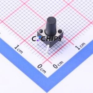 YTS-D001-295 Tactile Switch Through hole Component (THT) Switch Single Pole Single Throw Round Button 2.6N Through Hole - Product Image 1