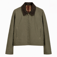 Veste de travail décontractée haut de gamme pour homme, style Detroit, en toile de coton épaisse avec fermeture éclair robuste et finition délavée vintage