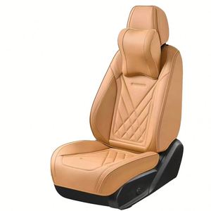 Juego Completo de Fundas de Asiento de Coche de Cuero Nappa de Lujo, Estilo Ejecutivo, Protectoras, Delanteras Universales, Accesorios Traseros para Todas las Estaciones - Product Image 4