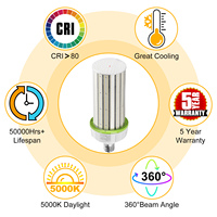 Lampadaire 60W-300W Stock aux états-unis Led ampoule lumière LED maïs lumière 60W 5000K E39 100-277VAC PC COVER
