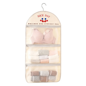 Nice Day Bulldog Dog Storage Bag Hanging Mesh Organizer For Bra Socks Underwear Home Wardrobe Closet Hook Type Rectangle - Product Image 5