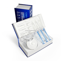 Logotipo personalizado 3 Gel blanqueador de dientes 10 minutos 5 luz LED azul CE Kit de blanqueamiento de dientes rápido no sensible