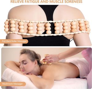 Rouleau de massage en bois le plus vendu pour la réduction de la <span class=keywords><strong>cellulite</strong></span> et la récupération musculaire - Product Image 4