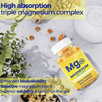 Complément de magnésium OEM : Gommes au magnésium avec glycinate de magnésium, curcuma et extrait de poivre noir