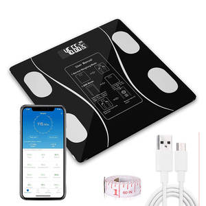 स्मार्ट शरीर में वसा पैमाने बीएमआई पैमाने के साथ स्मार्ट डिजिटल पैमाने टेम्पर्ड ग्लास शरीर रचना विश्लेषक - Product Image 5