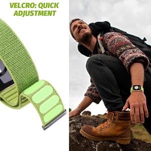 Bracelet en nylon ondulé pour <span class=keywords><strong>Huawei</strong></span> Fit 3/Fit <span class=keywords><strong>4</strong></span>/Fit <span class=keywords><strong>4</strong></span> <span class=keywords><strong>Pro</strong></span>, bracelet de montre en tissu réglable et tendance - Product Image 3