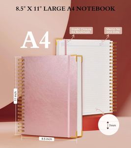 Spiral Notebook <b>Journal</b> Wholesale Hardcover Leather Lined Thread Sewn Customizable Gift <b>Journals</b> for Women Men A4/A5 Size - Product Image 3