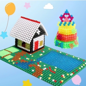 Kit de Manualidades con Cuentas Mágicas de Agua, Cuentas Coloridas sin Planchado con Plantillas, Juguete Educativo para la Creatividad y Manualidades de los Niños - Product Image 2