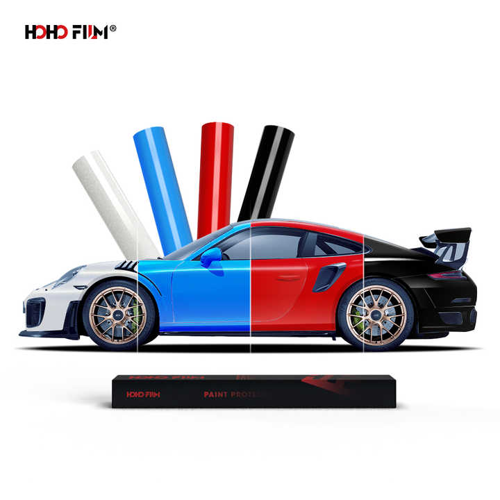 Blueshyhall Film Teinté Pour Voiture Caméléon 80% VLT, Violet Et Rouge Dégradé Film Pour Fenêtre De Voiture Anti Éblouissement Film Solaire Voiture Pour Pare-Brise, Fenêtres, Latérales (100 X 300 Cm