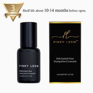 กาวติดขนตา Pinky leem 0.5s ป้องกันการขาว ติดทนนาน แรงยึดติดพิเศษ วีแกน กันน้ำ กาวติดขนตาคุณภาพสูงแบบกำหนดเอง - Product Image 3
