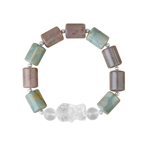 Bracelet porte-bonheur hexagonal en cristal pour femme, avec pendentif de guérison des chakras, perles multi-pierres, vente en gros, cadeau - Product Image 6