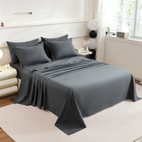 Premium 7-teiliges Bettwäsche set Matratze Topper Tröster Kissen bezüge Flach betttuch Alle gefüllten haltbaren Polyester für bequeme Entspannung