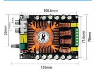 Amplificateur numérique haute puissance TDA7498 TDA7498E 2.0HIFI stéréo 160W * 2 prend en charge le module de carte BTL220W
