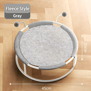 <span class=keywords><strong>Lit</strong></span> hamac surélevé pour chat, <span class=keywords><strong>lit</strong></span> pour chat respirant et lavable avec jouets interactifs, pour chats d'intérieur et chats corpulents jusqu'à 40 livres - Product Image 5