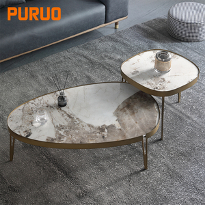 Puruo Phật Sơn <span class=keywords><strong>Coffe</strong></span> bảng Set phòng khách thiết kế mới nóng bán và Bàn cà phê đen - Product Image 2