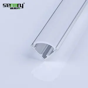 Lampu Led profil Aluminium Led Strip penutup ubin memangkas ekstrusi bentuk sudut saluran pencahayaan Strip