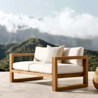 Chaise de salle à manger d'extérieur moderne en teck massif, écologique, à lattes, résistante aux intempéries, tailles personnalisées, pour patio, jardin, restaurant