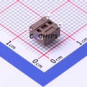 DTSM-62N-S-V-T/R Tactile Switch SMD-4P,6.2x6.2mm Switch Single Pole Single Throw Round Button Vertical Mount 6.2mm - Product Image 2