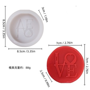 Rose Relief Heart Cylindrical <b>Candle</b> <b>Mold</b> DIY Love Craft Soap <b>Mold</b> for Valentine'S Day - Product Image 5