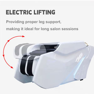 SINCOO H082 Fauteuil de lavage électrique moderne pour SPA, repose-pieds réglable, éponge haute densité pour salon de coiffure et barbier - Usage commercial - Product Image 3