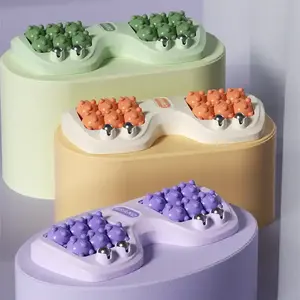 Meridiaan Spier Relaxatie Voet Acupressure Punt Ontspannen Reliëf Plantaire Acupoint Magnetische Kralen Voet Massage Roller Tools - Product Image 3