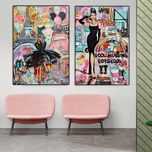 Peinture sur toile abstraite moderne de personnage célèbre, <span class=keywords><strong>art</strong></span> mural <span class=keywords><strong>POP</strong></span> graffiti de haute qualité pour la décoration murale de la maison ou du bureau - Product Image 2