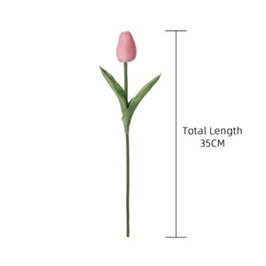 Bán Buôn Chất Lượng Cao Nhân Tạo Màu Hồng <span class=keywords><strong>Tulip</strong></span> Hoa PU Bất Cảm Ứng Đối Với Trang Chủ Wedding Party Trang Trí Bảng Trung Tâm Mảnh Hoa - Product Image 6