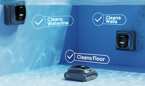 Limpiador de Piscinas Robótico Automático, Aspiradora Robótica Inalámbrica Inteligente para Limpieza de Piscinas, Robot Limpiador Inalámbrico para Piscinas con Peces - Product Image 3