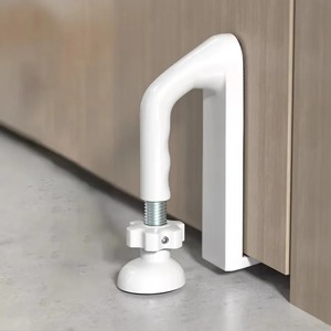 1PC Tope de puerta portátil de aleación de aluminio, dispositivo de seguridad antideslizante, adecuado para protección personal durante viajes o en apartamentos - Product Image 2